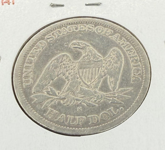 1864-S Seated Liberty Half Dollar - Fine Details - Civil War Era