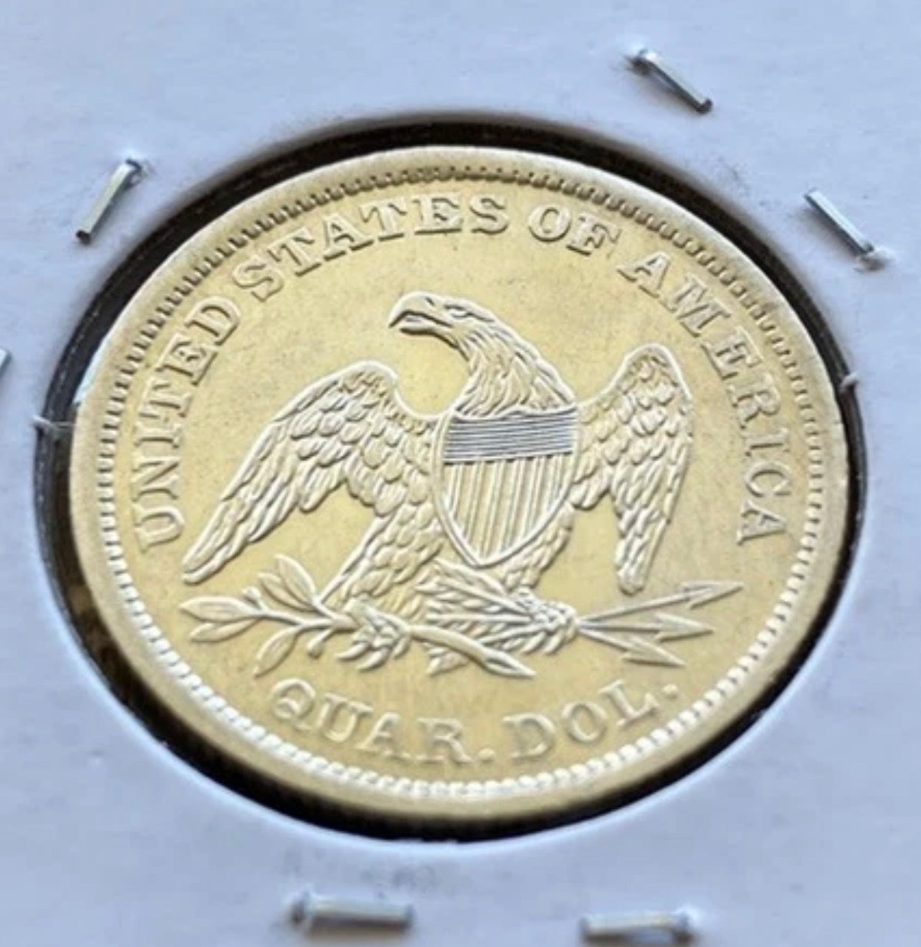 1838 Seated Liberty Quarter - AU+ Detail