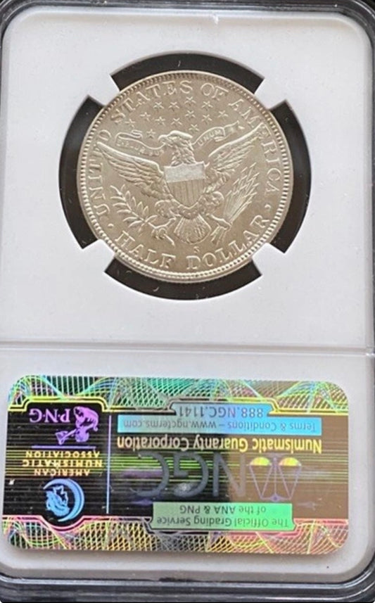 1915-S Barber Half Dollar - NGC MS62